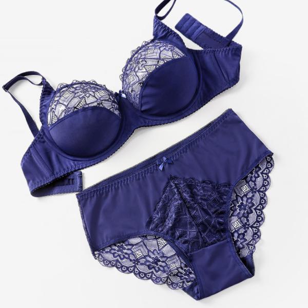Buy cheap BEIZHI Lace Plus Size Underwear And Bras D Cup Size Sexy Underwire Ladies Inner Wear from wholesalers