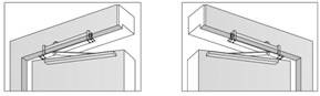 Concealed Overhead Door Closer Fire Rated For Glass Door Size 2-4 Adjustable