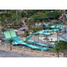 Buy cheap 9 - 18M Platform Height Water Park Slide Four Person Round Rafts from wholesalers