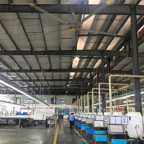 Powerful 6.1m 20FT HVLS Industrial Ceiling Fan for Restaurant and Manufacturing Plant
