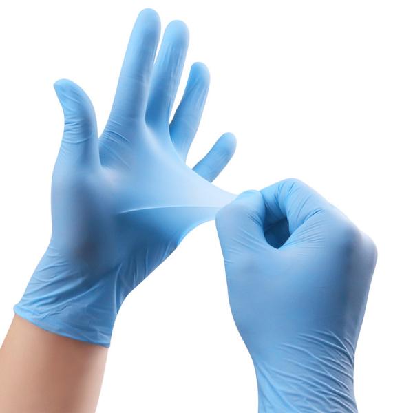 Buy cheap Anti Static Blue ASTM D6319 Nitrile Gloves / 12 Inch Nitrile Gloves from wholesalers