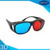 Buy cheap Adult Size Red Cyan 3D Glasses Thick Lenses Customized Frame Color from wholesalers