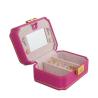 Buy cheap Customized Box Creative PU Jewelry Box for European Jewelry Portable Travel Earring Jewelry Storage Bag Double Storage Box from wholesalers
