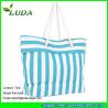 Buy cheap LUDA large striped beach straw tote bag fashion paper straw wholesale handbag from wholesalers