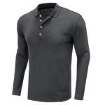 OEM maufactory Autumn And Winter Long Sleeved Solid Color POLO Shirt European