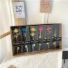 Buy cheap Valentine's Day Gift Qixi Gold Foil Rose Flower Window PVC Gift Box Packaging With Light Stall Bouquet 10x28cm Variety Rose from wholesalers