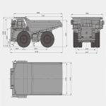 SRT95C Mining Dump Truck 783kW Load Capacity 95t for material transport