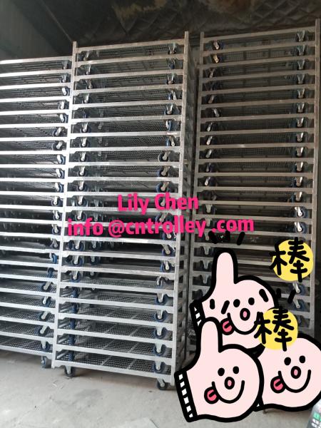 Buy cheap Water Resistant Garden Danish Plant Trolley Multi Shelves Hot Galvanized Surface from wholesalers