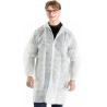 Buy cheap Collar Single Collar or Double Collar Disposable Lab Coat White No Pockets from wholesalers