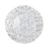 Buy cheap Wholesales Roes Embossed Spray Color Decoration Glass Charger Plate from wholesalers