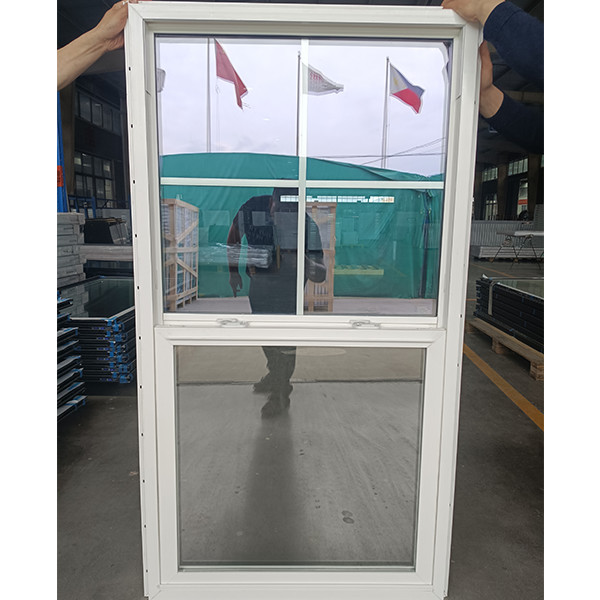 Vertical Lifting Vinyl UPVC Window Single Hung Energy Efficient Balance