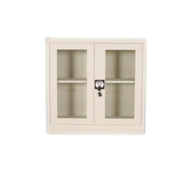Buy cheap Two Glass Doors Modern Living Room Book Shelf With Handle Lock from wholesalers