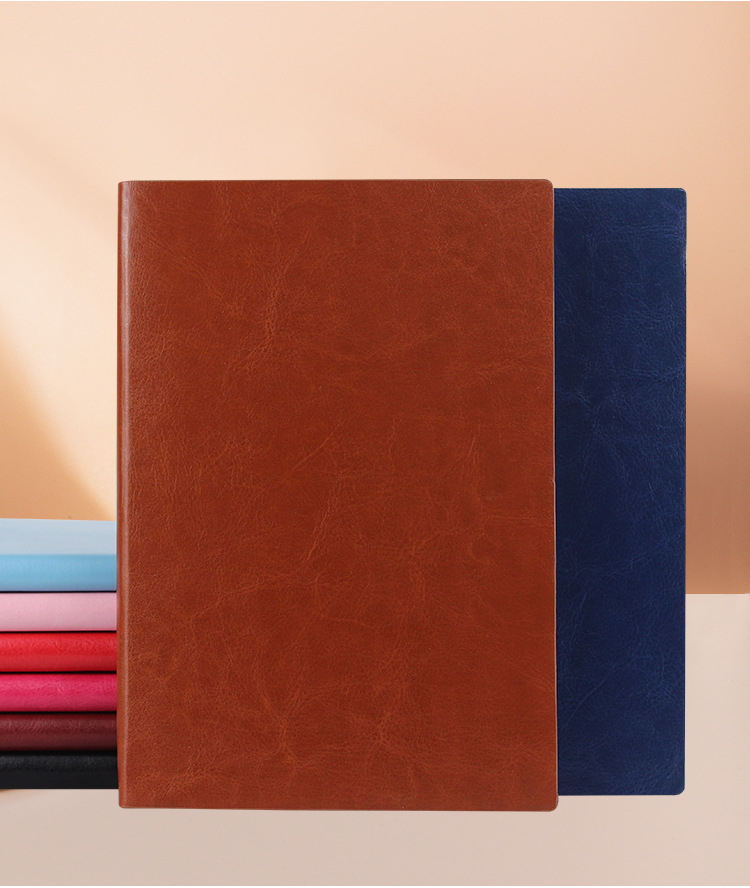 Office and School Stationery A5 Size Internal Page Leather Custom Color Printed Notebooks