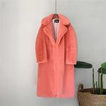 2023 Winter Women Coat Luxury Vegan Fur Coat Faux Mink Fur Women Long Faux Fur