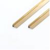 Buy cheap 304 V Grooved T Shape Tile Trim Gold Hairline Mirror Stainless Steel Edge Trim from wholesalers