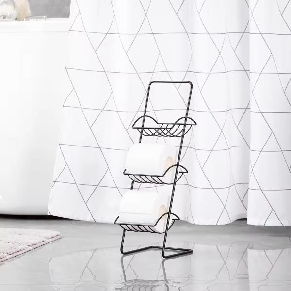 Buy cheap Bathroom Standing Paper Dispenser Toilet Tissue Paper Roll Storage Shelf Toilet Paper Holder from wholesalers