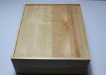 Large Size Shiny Finish Wood Gift Packaging Boxes , Natural Wood Color Handmade