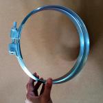 Havc Duct System Spiral Duct Clamp Rapid Lock Carbon Steel Wide Ring Clamps
