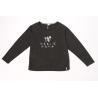 Buy cheap Black Elastic Ladies Casual Sweatshirts 95% cotton Long Sleeve Pullover Shirts from wholesalers