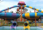 Outdoor Fiberglass Steel Pipe Tornado Water Slides For Summer Holiday