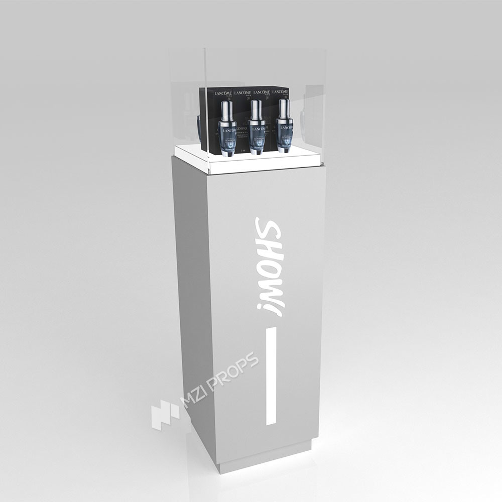 GDR05-JC09-B Beauty Display Rack with 3mm Granular Semi-Transparent Acrylic and Enhanced Visual Appeal for Fashion Boutique