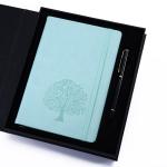 A5 Thread Sewing Pu Leather Custom Logo Work Agenda Budget Simple Design