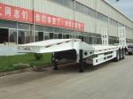 100 ton low bed Semi-trailer with 4-axles excavator trailer. low loader china