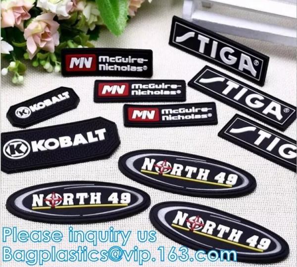 Customize 3D Silicone Patch, Garment Label, Apparel Accessories, Clothing Label