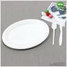 Buy cheap Biodegradable 10/12 Inch Oval Platters Made From Natural Sugarcane Pulp- Bamboo Dinner Plate Melamine Dinner Plate from wholesalers