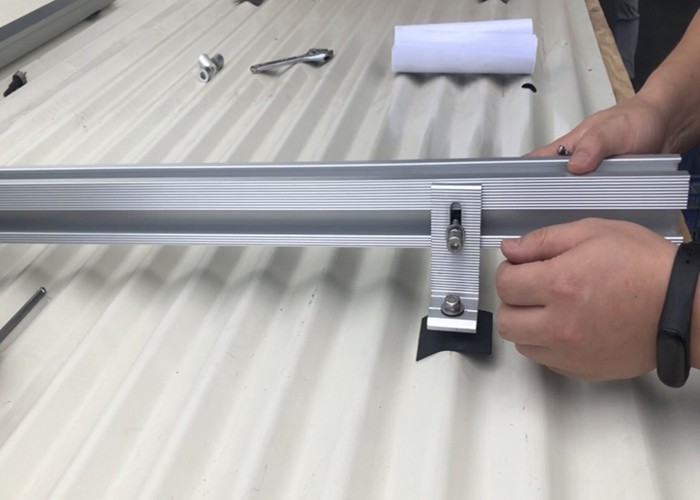 Simplified Home Anodized Aluminum Solar Rooftop Structure