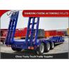 Buy cheap Transport Excavators 3 Axle 60 Tons Lowboy Flatbed Trailer from wholesalers