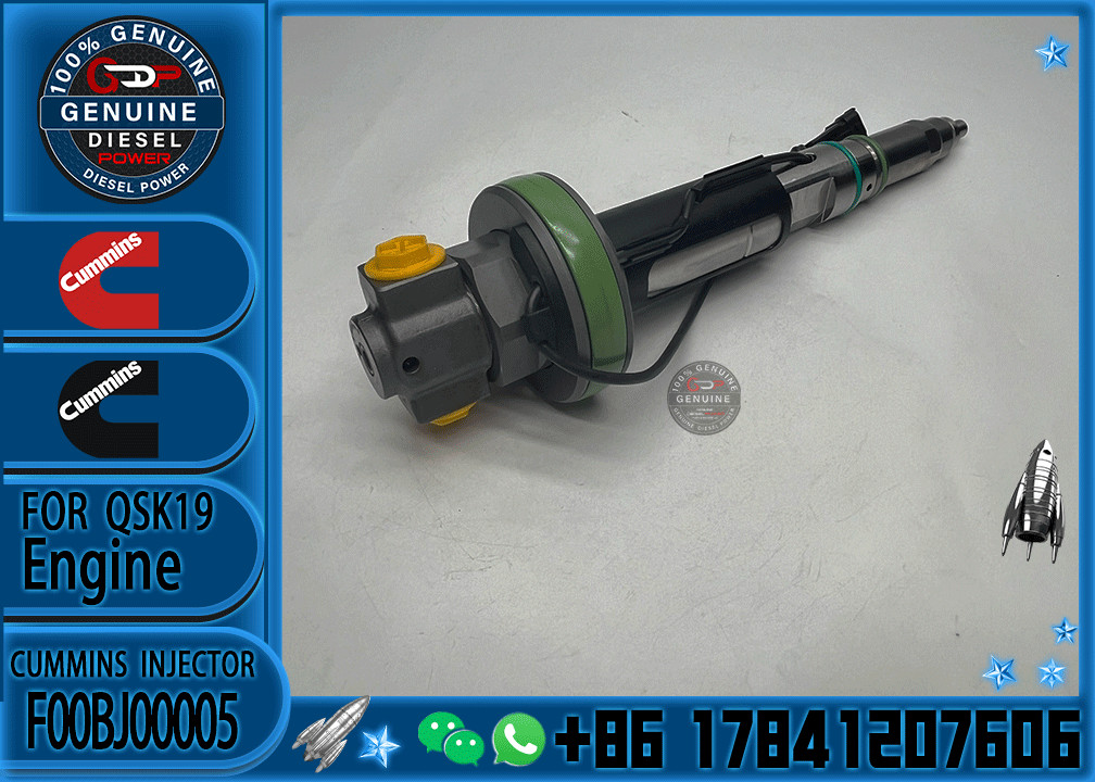 Common rail injector fuel injector F00BJ00071 2882079 2867149 F00BJ00005 for Cummins QSK19 Engine