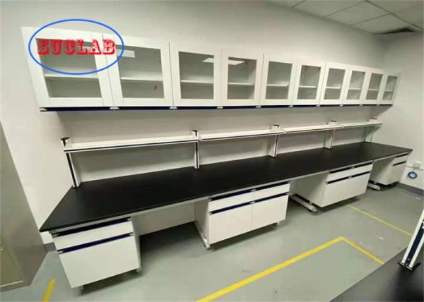Buy cheap Chemical Resistant Steel Wood Chemistry Lab Workbench Laboratory Bench Vietnam With Multiple Cabinets from wholesalers