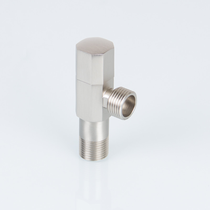 Silver Brass 145g 0.8MPA Chrome Plated Angle Valve