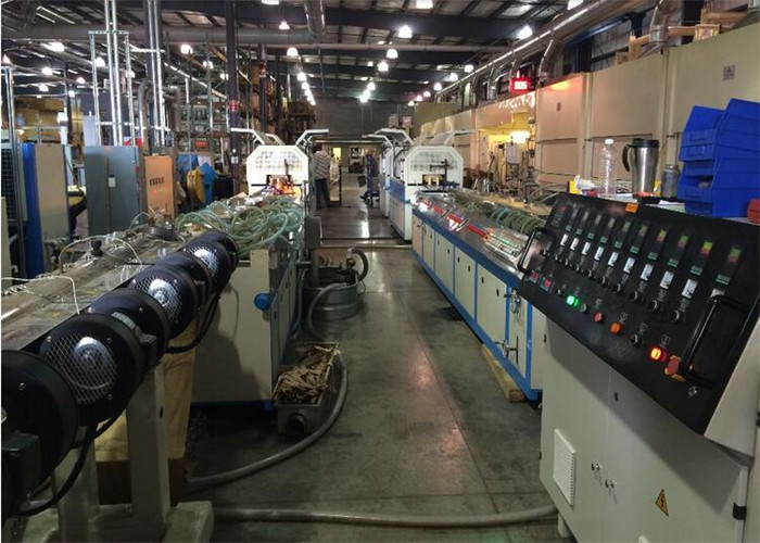 Wood Plastic Composite PVC Door Plate Production Line , Door Panel Extrusion Line