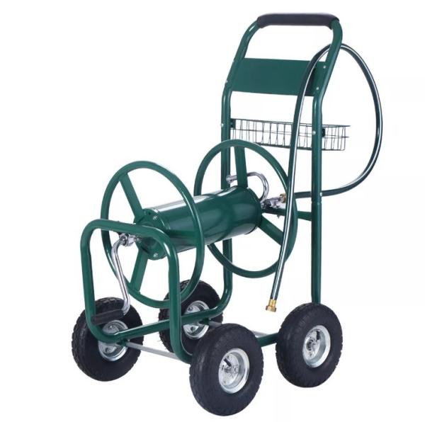 Buy cheap Industrial Metal 4 Wheel Hose Reel Mobile Cart For Outdoor Storage And Tool from wholesalers