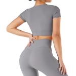 Oem Factory Manufacturer Custom Logo Crop Top Fast Dry Midriff Baring Shirts