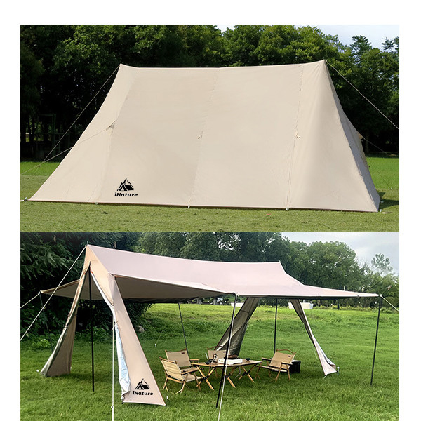 Waterproof Camping Outdoor Tents 8 Man A Frame Tent UV Protection Ventilated Pop Up Waterproof Tent