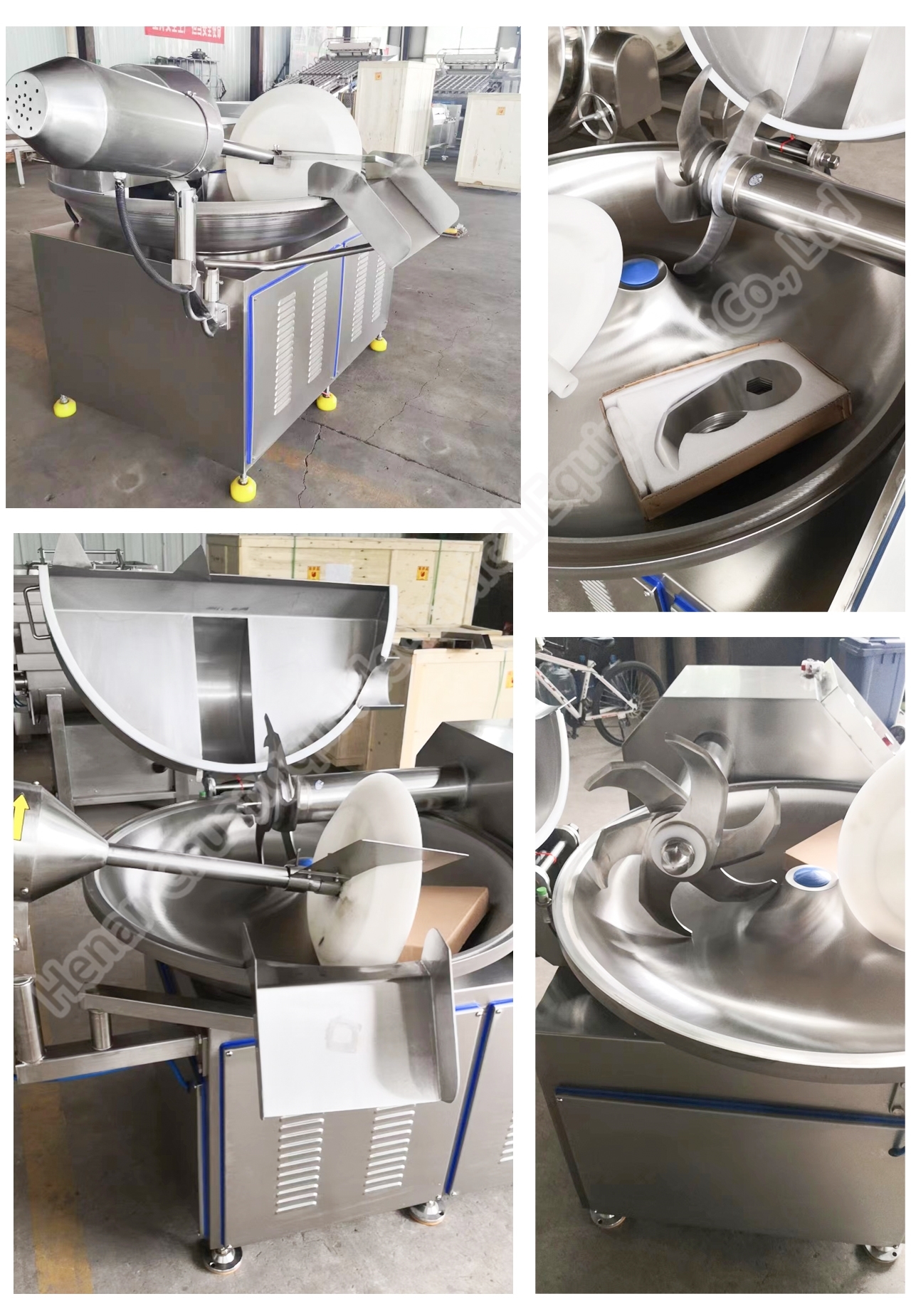Meat Cutting Machine Automatic Meat Bowl Cutter For Sausage Commercial Meat Mincer