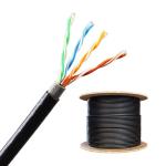 24AWG Cat5e 1000Ft UTP Outdoor PVC+LDPE Plenum Cable Solid Copper