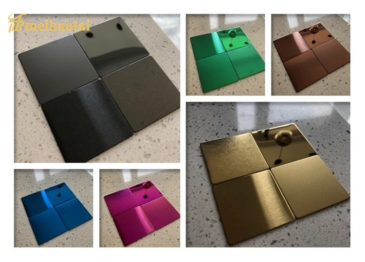 Black Color Standard Bead Blasted Stainless Steel Color Sheet Decoaration Plate