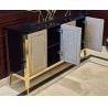 Buy cheap Brass metal frame black finish 4-door console cabinet/media console for hotel bedroom furniture,hospitality casegoods from wholesalers