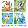 Buy cheap Beginner Friendly Pre Printed Canvas Oil Painting Set Cute Animals For Children from wholesalers