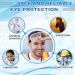 EN 166 PC Lens Anti Fog PPE Safety Goggles 99.9% UV Protection