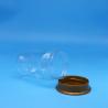 Buy cheap Transparent Sealed Candy Biscuit PET Plastic Nut Food Tall Round Jars Screw Caps from wholesalers