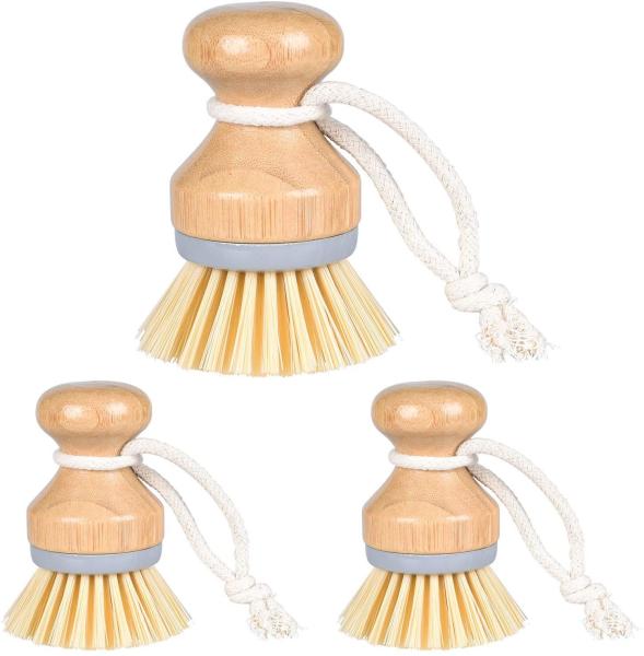Buy cheap ODM Bamboo Kitchen Scrub Brush Set Fiber Palm Bristles ISO9001 from wholesalers