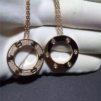 Buy cheap Love Necklace 18K Yellow Gold , Pave Diamond Necklace B7058400 product