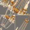 Buy cheap Gold Wrought iron candle chandelier with Crystal for Hotel Room Lighting (WH-CI-37) from wholesalers
