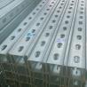Buy cheap 2mm Galvanized Steel Strut Channel Metal Supports Corrosion Resistant 3m/6m Length Silver from wholesalers