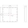 Buy cheap Broad Axial Ratio High Gain RFID Antenna With Cable 258×258×36MM Size from wholesalers
